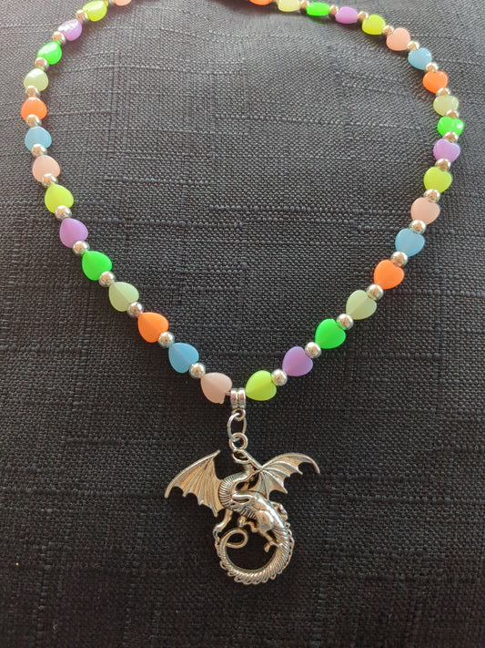 Dragon Heart Glow Necklace