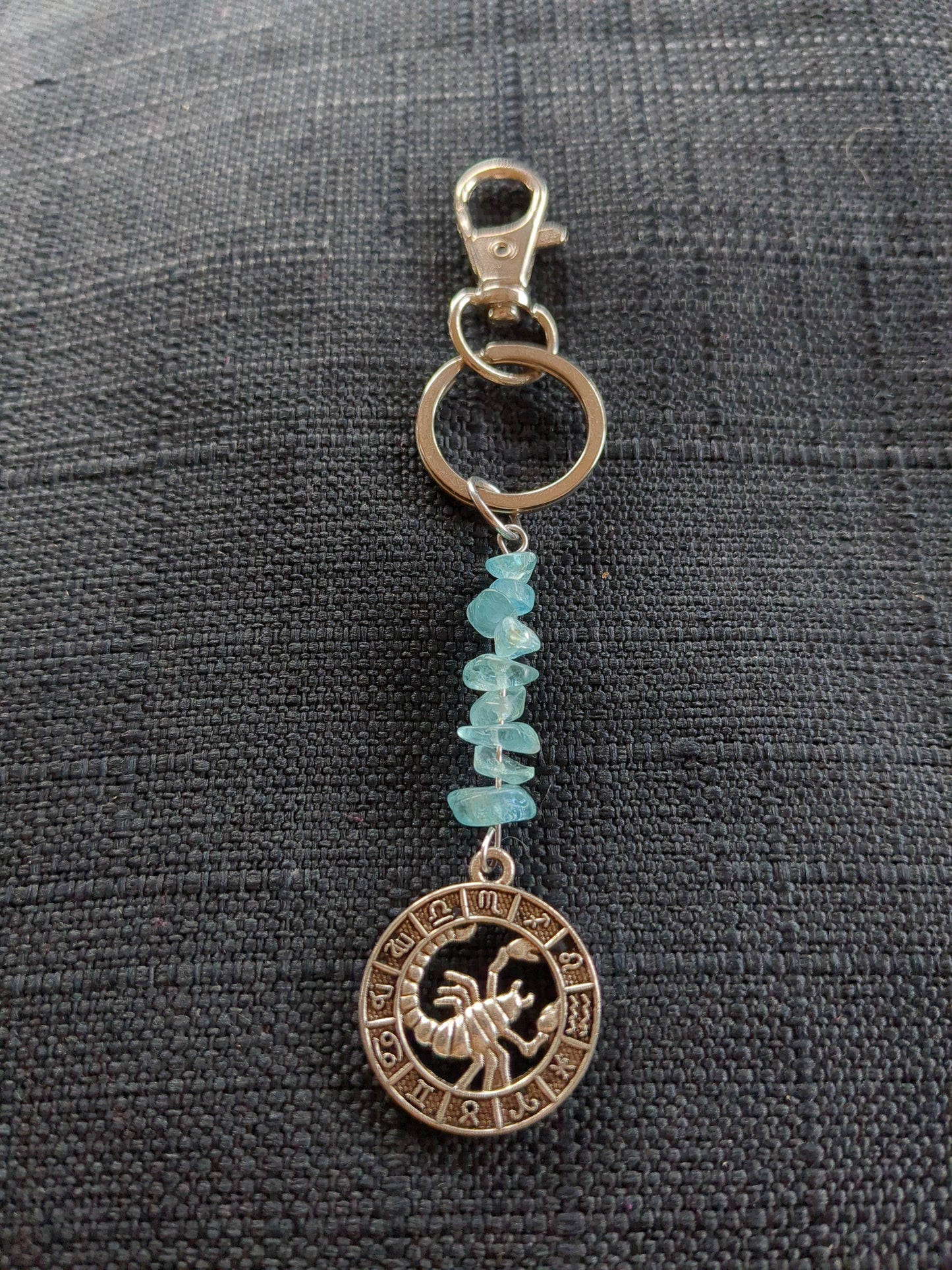 Scorpio Zodiac Intention Keychain