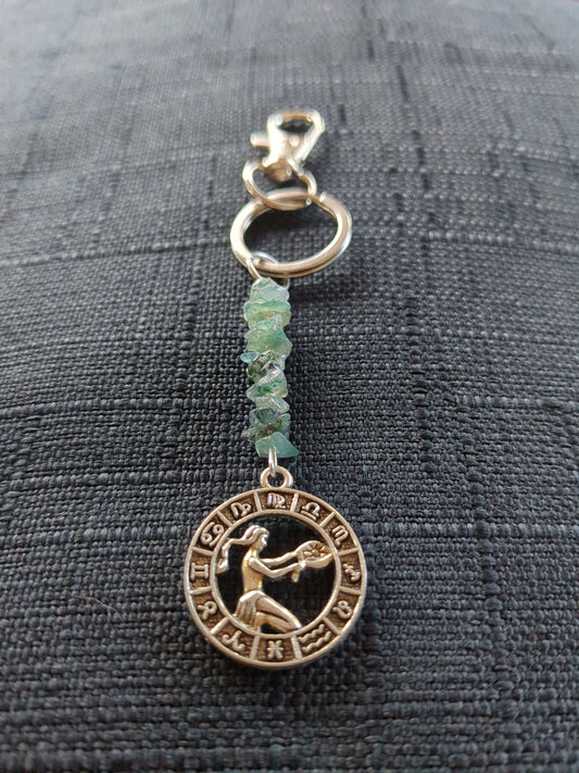 Virgo Zodiac Intention Keychain