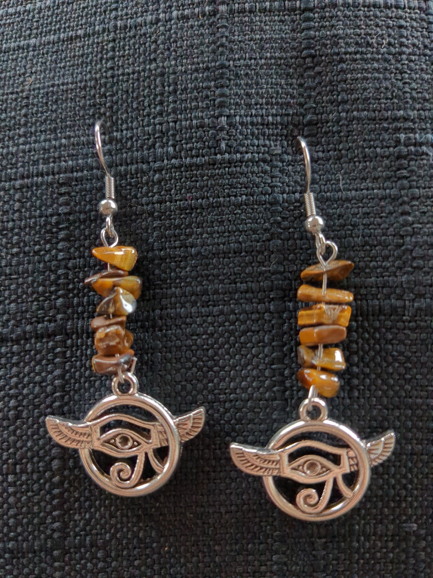 Eye Of Horus/Ra Crystal Earrings