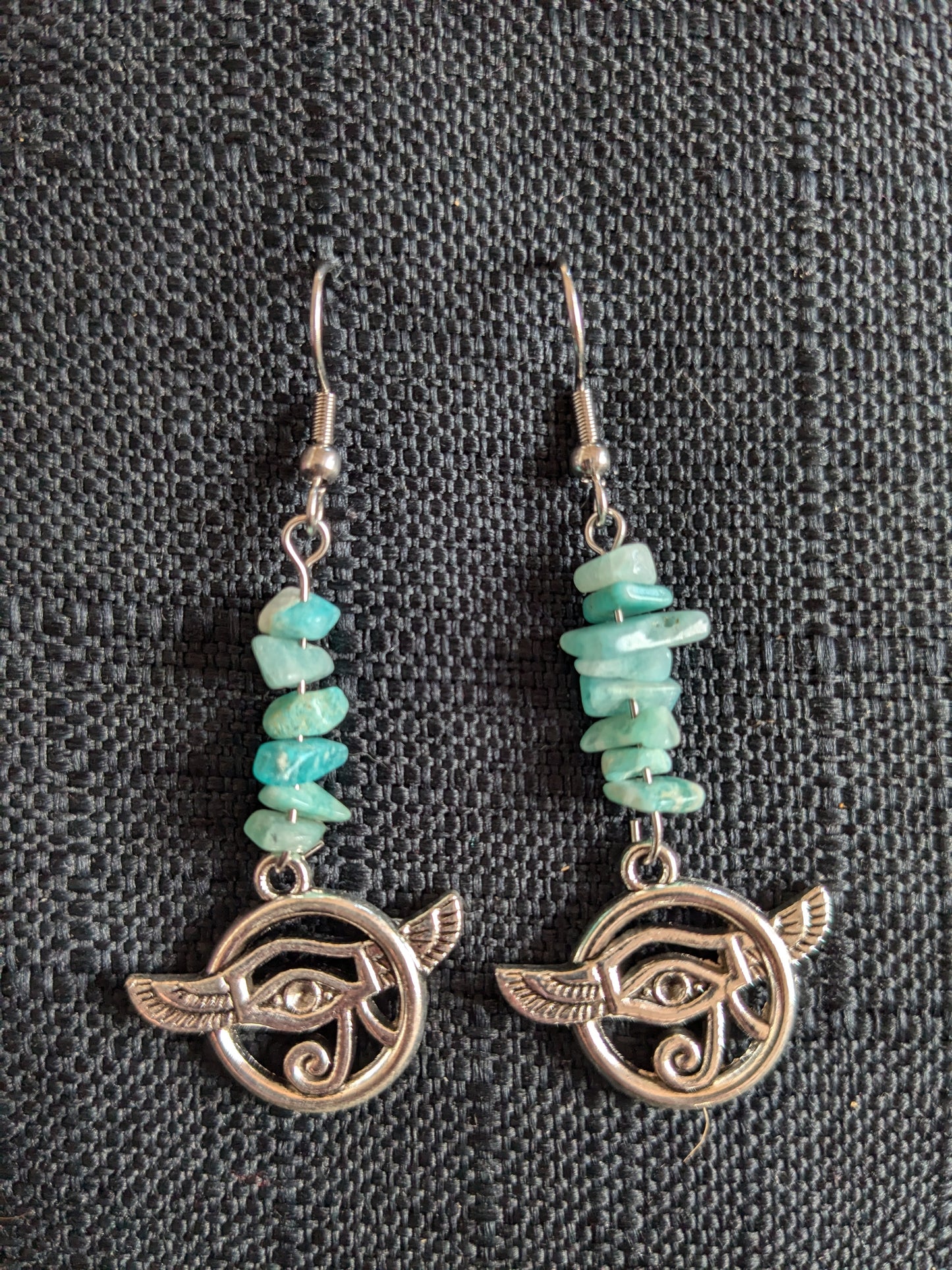 Eye Of Horus/Ra Crystal Earrings