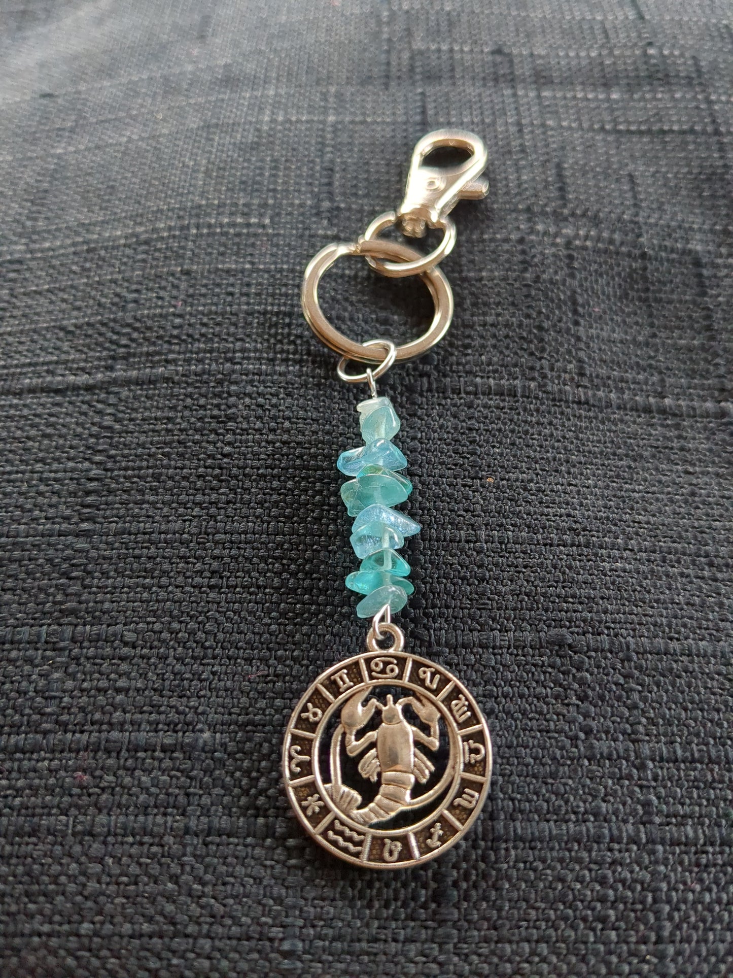 Cancer Zodiac Intention Keychain