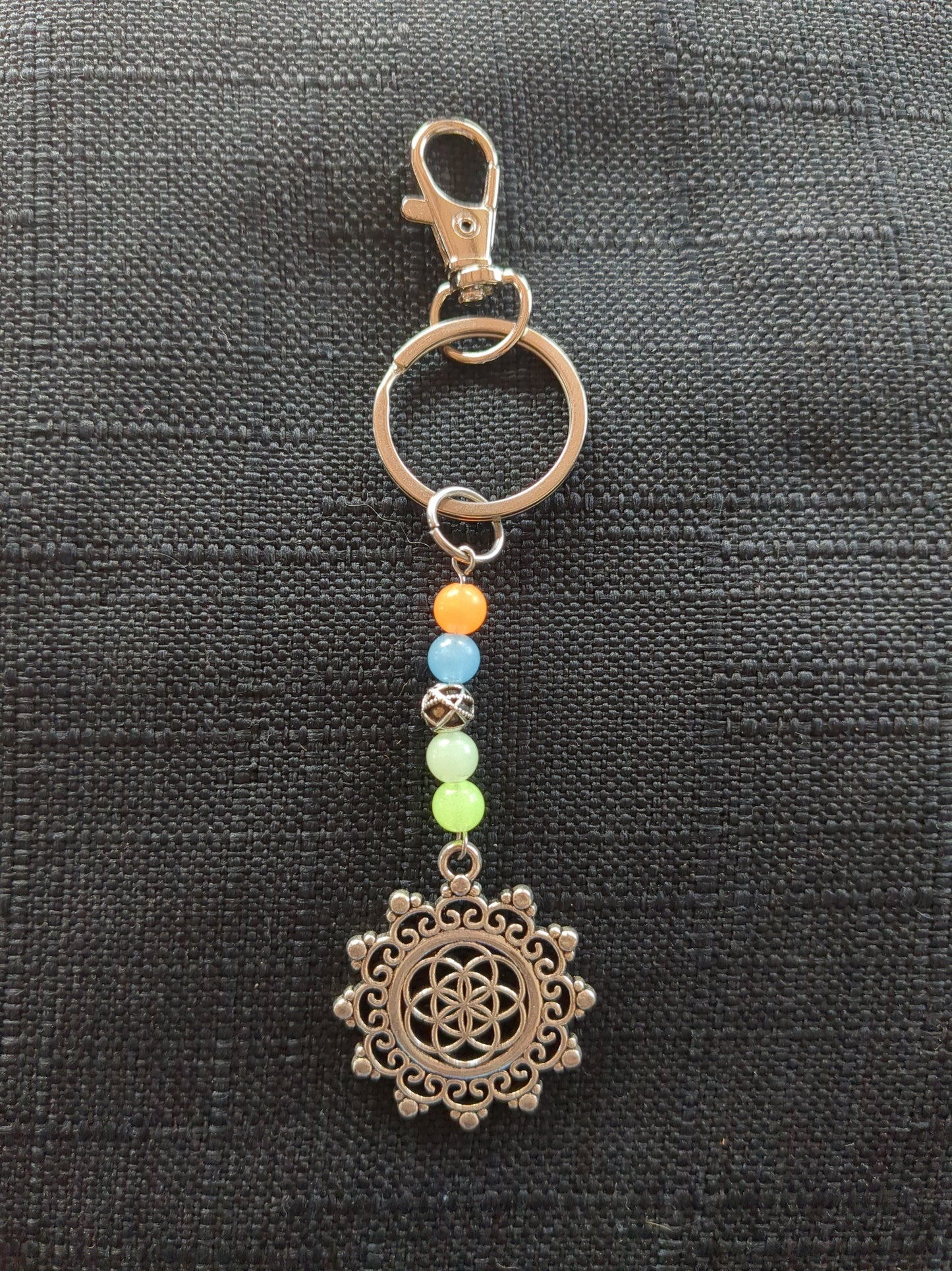 Mandala Glow Keychain