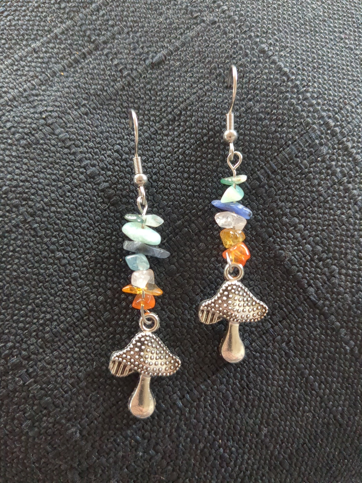 Mushroom Crystal Earrings