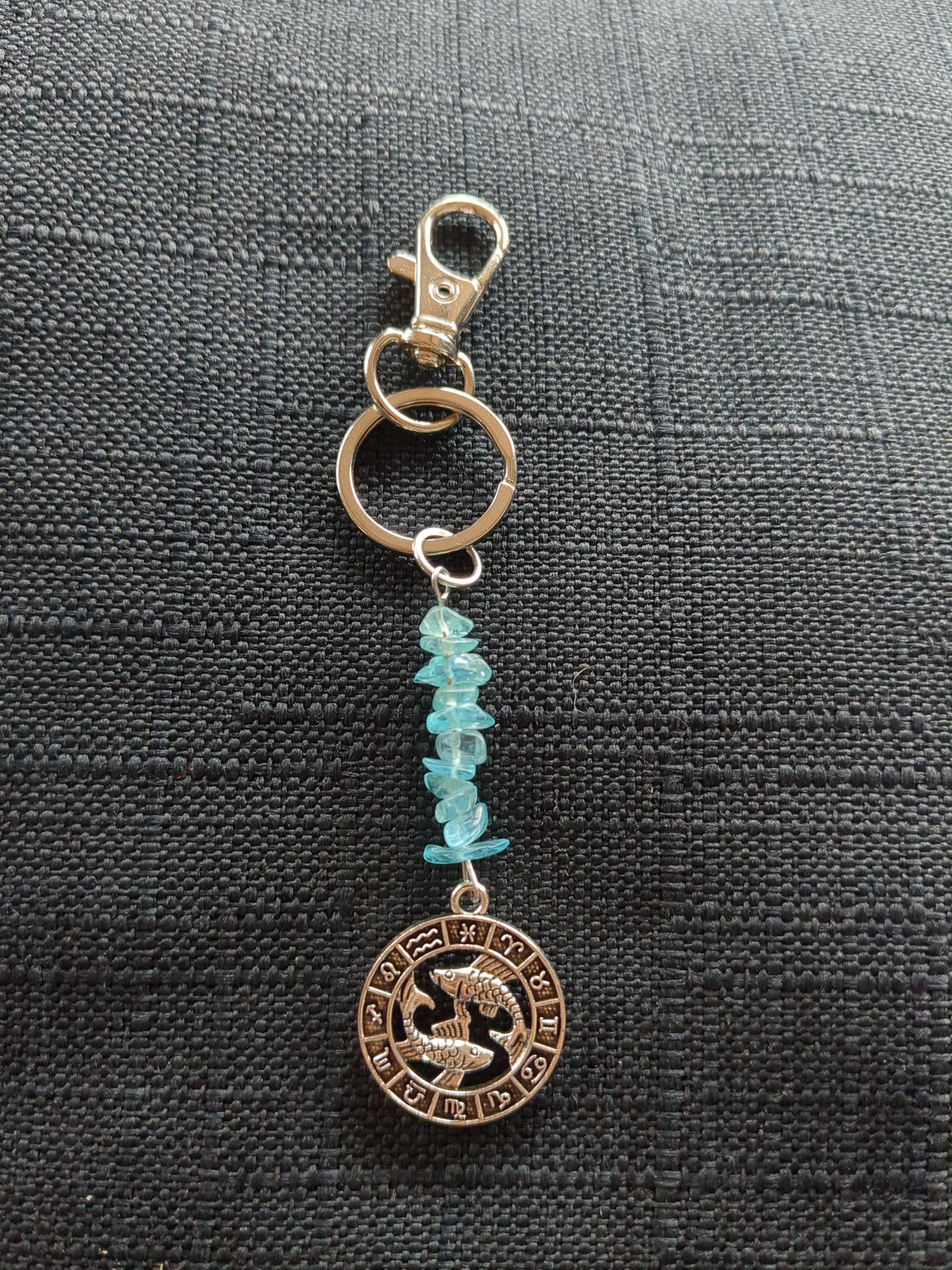 Pisces Zodiac Intention Keychain