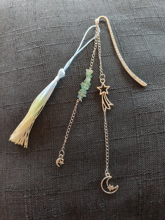 Moss Agate Crystal Bookmark